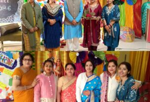 महर्षि विद्या मंदिर स्कूल में मनाया गया होली मिलन समारोह: सभी ने लगाया गुलाल, भाईचारा का दिया संदेश, रंगों में रंगा स्कूल