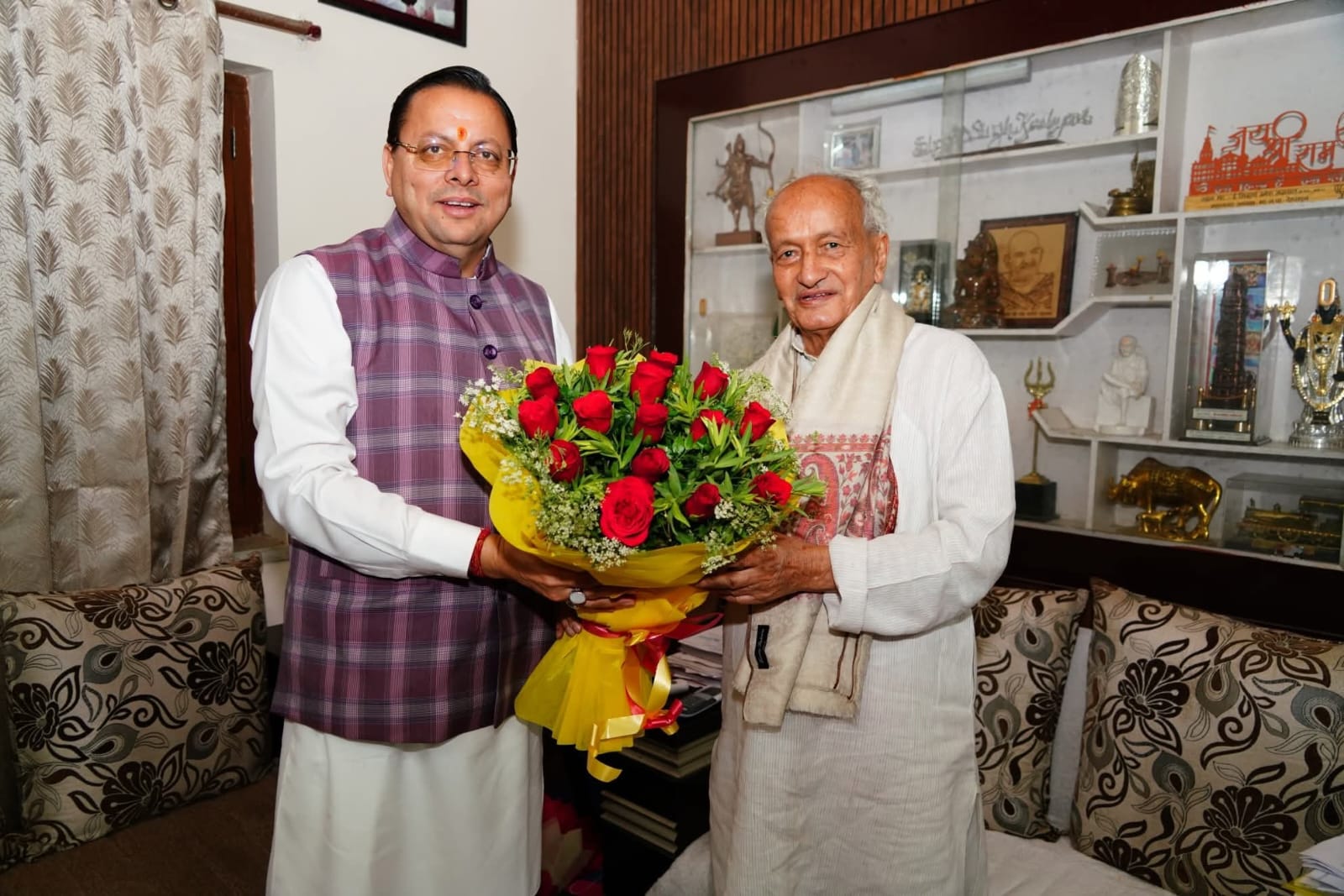 पद्म भूषण से सम्मानित होने पर मुख्यमंत्री धामी ने भगत सिंह कोश्यारी को दी बधाई
