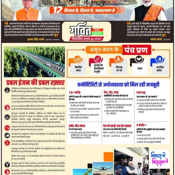 12 साल विश्वास के, विकास के और जनकल्याण के